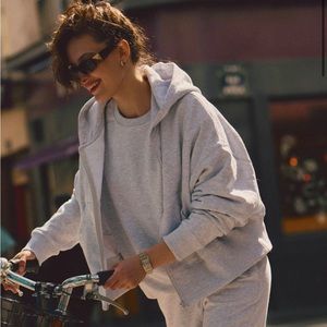 HIBOU European brand grey hoodie organic cotton - sold out